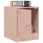 vidaXL Nachttisch Rosa 34,5x39x44 cm Stahl vidaXL Nachttisch Rosa 34,5x39x44 cm Stahl