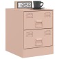 vidaXL Nachttisch Rosa 34,5x39x44 cm Stahl vidaXL Nachttisch Rosa 34,5x39x44 cm Stahl