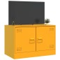 vidaXL TV-Schrank Senfgelb 67x39x44 cm Stahl vidaXL TV-Schrank Senfgelb 67x39x44 cm Stahl