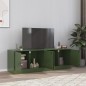 vidaXL TV-Schränke 2 Stk. Olivgrün 67x39x44 cm Stahl vidaXL TV-Schränke 2 Stk. Olivgrün 67x39x44 cm Stahl