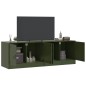 vidaXL TV-Schränke 2 Stk. Olivgrün 67x39x44 cm Stahl vidaXL TV-Schränke 2 Stk. Olivgrün 67x39x44 cm Stahl