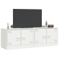 vidaXL TV-Schränke 2 Stk. Weiß 67x39x44 cm Stahl vidaXL TV-Schränke 2 Stk. Weiß 67x39x44 cm Stahl