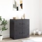 vidaXL Sideboard Schwarz 67x39x73 cm Stahl vidaXL Sideboard Schwarz 67x39x73 cm Stahl