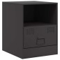 vidaXL Nachttisch Schwarz 34,5x39x44 cm Stahl vidaXL Nachttisch Schwarz 34,5x39x44 cm Stahl