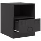 vidaXL Nachttisch Schwarz 34,5x39x44 cm Stahl vidaXL Nachttisch Schwarz 34,5x39x44 cm Stahl