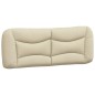 vidaXL Bett mit Matratze Creme 140x190 cm Stoff vidaXL Bett mit Matratze Creme 140x190 cm Stoff