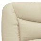 vidaXL Bett mit Matratze Creme 140x190 cm Stoff vidaXL Bett mit Matratze Creme 140x190 cm Stoff