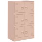 vidaXL Sideboard Rosa 67x39x107 cm Stahl vidaXL Sideboard Rosa 67x39x107 cm Stahl