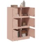 vidaXL Sideboard Rosa 67x39x107 cm Stahl vidaXL Sideboard Rosa 67x39x107 cm Stahl