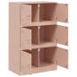vidaXL Sideboard Rosa 67x39x107 cm Stahl vidaXL Sideboard Rosa 67x39x107 cm Stahl