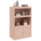 vidaXL Sideboard Rosa 67x39x107 cm Stahl vidaXL Sideboard Rosa 67x39x107 cm Stahl