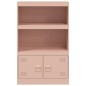 vidaXL Sideboard Rosa 67x39x107 cm Stahl vidaXL Sideboard Rosa 67x39x107 cm Stahl