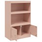 vidaXL Sideboard Rosa 67x39x107 cm Stahl vidaXL Sideboard Rosa 67x39x107 cm Stahl