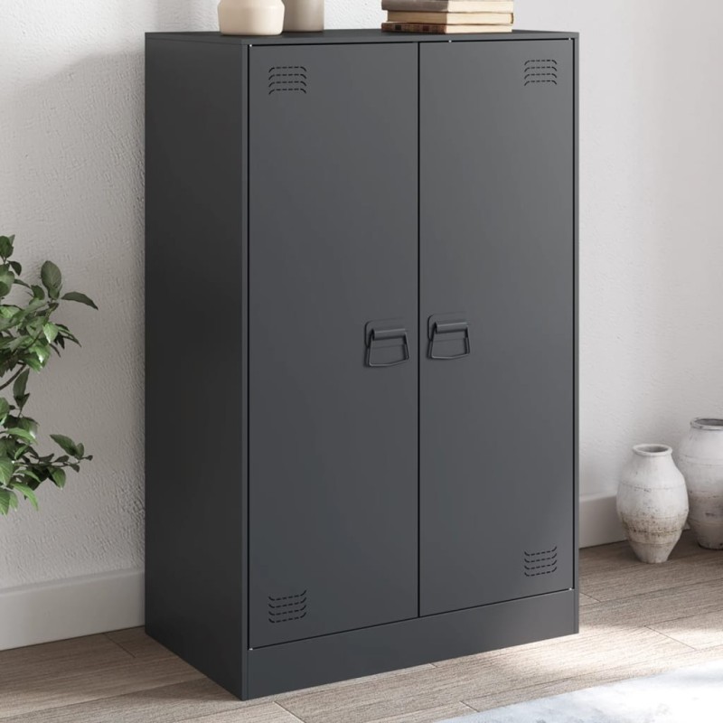 vidaXL Sideboard Anthrazit 67x39x107 cm Stahl vidaXL Sideboard Anthrazit 67x39x107 cm Stahl