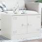 vidaXL Couchtisch Weiß 67x50x44 cm Stahl vidaXL Couchtisch Weiß 67x50x44 cm Stahl