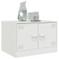 vidaXL Couchtisch Weiß 67x50x44 cm Stahl vidaXL Couchtisch Weiß 67x50x44 cm Stahl