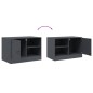vidaXL TV-Schränke 2 Stk. Anthrazit 67x39x44 cm Stahl vidaXL TV-Schränke 2 Stk. Anthrazit 67x39x44 cm Stahl