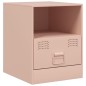 vidaXL Nachttisch Rosa 34,5x39x44 cm Stahl vidaXL Nachttisch Rosa 34,5x39x44 cm Stahl