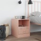 vidaXL Nachttisch Rosa 34,5x39x44 cm Stahl vidaXL Nachttisch Rosa 34,5x39x44 cm Stahl