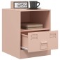 vidaXL Nachttisch Rosa 34,5x39x44 cm Stahl vidaXL Nachttisch Rosa 34,5x39x44 cm Stahl