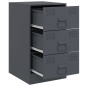 vidaXL Nachttisch Anthrazit 34,5x39x62 cm Stahl vidaXL Nachttisch Anthrazit 34,5x39x62 cm Stahl