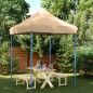 vidaXL Partyzelt Faltbar Pop-Up Beige 200x200x306 cm vidaXL Partyzelt Faltbar Pop-Up Beige 200x200x306 cm