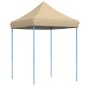 vidaXL Partyzelt Faltbar Pop-Up Beige 200x200x306 cm vidaXL Partyzelt Faltbar Pop-Up Beige 200x200x306 cm