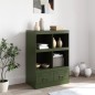vidaXL Highboard Olivgrün 67x39x95 cm Stahl vidaXL Highboard Olivgrün 67x39x95 cm Stahl