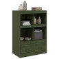 vidaXL Highboard Olivgrün 67x39x95 cm Stahl vidaXL Highboard Olivgrün 67x39x95 cm Stahl
