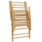 vidaXL Bistrostühle 6 Stk. Klappbar mit Dunkelgrauen Kissen Bambus vidaXL Bistrostühle 6 Stk. Klappbar mit Dunkelgrauen Kissen Bambus