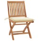 Klappbare Gartenstühle mit Kissen 4 Stk. Massivholz Teak Klappbare Gartenstühle mit Kissen 4 Stk. Massivholz Teak