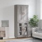 Highboard Grau Sonoma 69,5x34x180 cm Holzwerkstoff Highboard Grau Sonoma 69,5x34x180 cm Holzwerkstoff