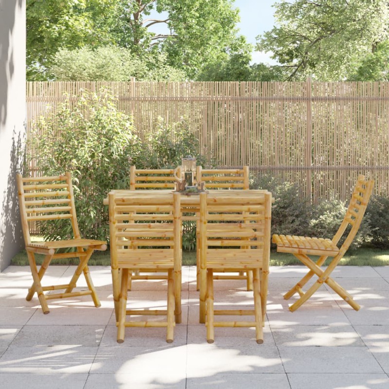 vidaXL Gartenstühle 6 Stk. Klappbar 43x54x88 cm Bambus vidaXL Gartenstühle 6 Stk. Klappbar 43x54x88 cm Bambus