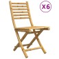vidaXL Gartenstühle 6 Stk. Klappbar 43x54x88 cm Bambus vidaXL Gartenstühle 6 Stk. Klappbar 43x54x88 cm Bambus