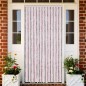 vidaXL Fliegenvorhang Silbergrau und Rosa 118x220 cm Chenille vidaXL Fliegenvorhang Silbergrau und Rosa 118x220 cm Chenille