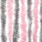 vidaXL Fliegenvorhang Silbergrau und Rosa 118x220 cm Chenille vidaXL Fliegenvorhang Silbergrau und Rosa 118x220 cm Chenille