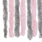 vidaXL Fliegenvorhang Silbergrau und Rosa 118x220 cm Chenille vidaXL Fliegenvorhang Silbergrau und Rosa 118x220 cm Chenille