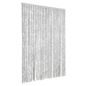 vidaXL Fliegenvorhang Grau 118x220 cm Chenille