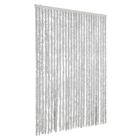 vidaXL Fliegenvorhang Grau 118x220 cm Chenille