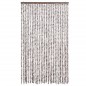 vidaXL Fliegenvorhang Taupe und Weiß 118x220 cm Chenille vidaXL Fliegenvorhang Taupe und Weiß 118x220 cm Chenille