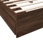 vidaXL Bettgestell mit Schubladen Braun Eichen-Optik 200x200 cm vidaXL Bettgestell mit Schubladen Braun Eichen-Optik 200x200 cm