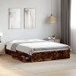 vidaXL Bettgestell mit Schubladen Räuchereiche 120x200cm Holzwerkstoff vidaXL Bettgestell mit Schubladen Räuchereiche 120x200cm Holzwerkstoff