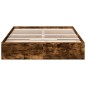 vidaXL Bettgestell mit Schubladen Räuchereiche 120x200cm Holzwerkstoff vidaXL Bettgestell mit Schubladen Räuchereiche 120x200cm Holzwerkstoff