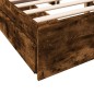 vidaXL Bettgestell mit Schubladen Räuchereiche 120x200cm Holzwerkstoff vidaXL Bettgestell mit Schubladen Räuchereiche 120x200cm Holzwerkstoff