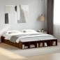 vidaXL Bettgestell Braun Eichen-Optik 200x200 cm Holzwerkstoff vidaXL Bettgestell Braun Eichen-Optik 200x200 cm Holzwerkstoff