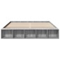 vidaXL Bettgestell Grau Sonoma 180x200 cm Holzwerkstoff vidaXL Bettgestell Grau Sonoma 180x200 cm Holzwerkstoff