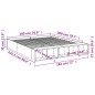 vidaXL Bettgestell Grau Sonoma 180x200 cm Holzwerkstoff vidaXL Bettgestell Grau Sonoma 180x200 cm Holzwerkstoff
