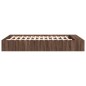 vidaXL Bettgestell Braun Eichen-Optik 150x200 cm Holzwerkstoff