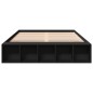 vidaXL Bettgestell Schwarz 140x200 cm Holzwerkstoff vidaXL Bettgestell Schwarz 140x200 cm Holzwerkstoff