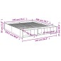 vidaXL Bettgestell Schwarz 140x200 cm Holzwerkstoff vidaXL Bettgestell Schwarz 140x200 cm Holzwerkstoff